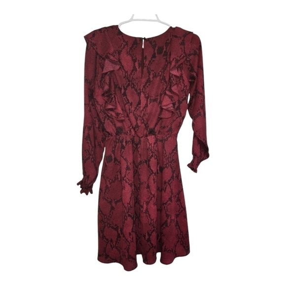 Banana Republic Factory Dresses & Skirts - Banana republic factory dress women's size small burgundy red snake print smock